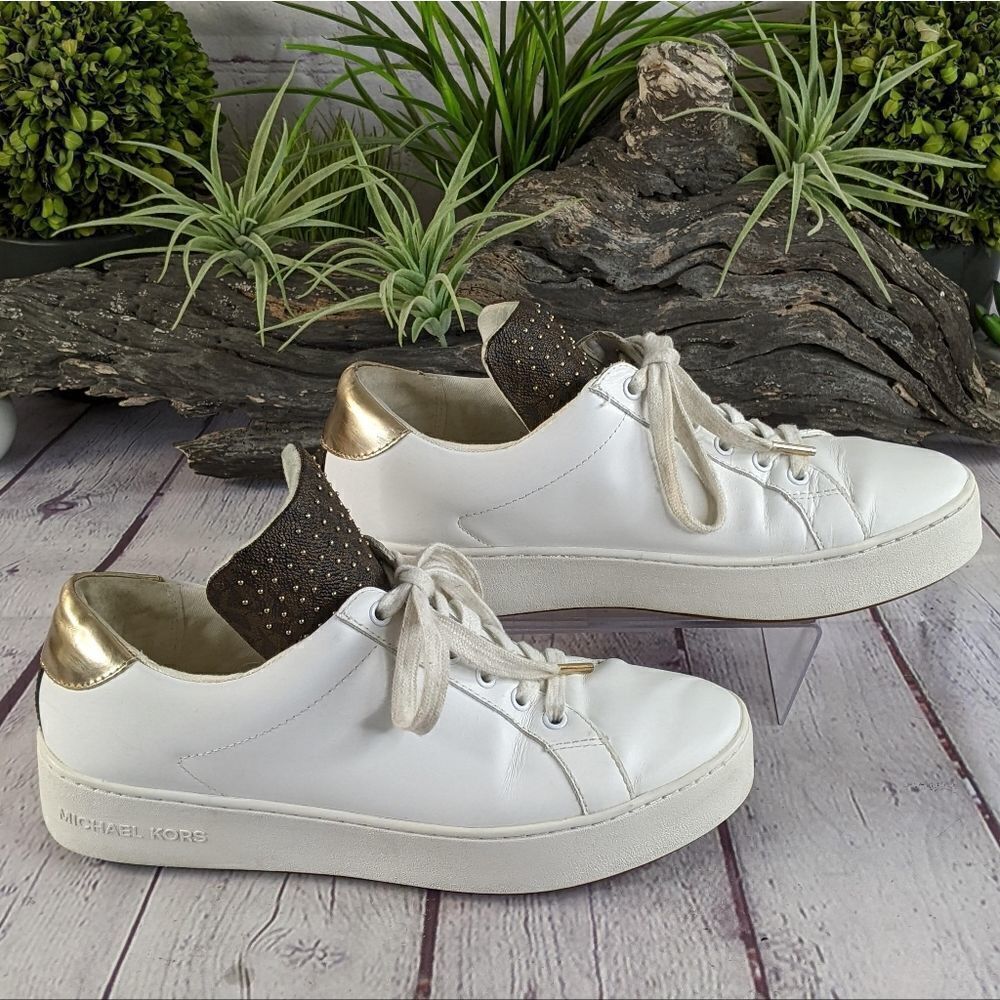 Michael Kors Mindy Low Top Lace Up Sneakers - Picture 3 of 10